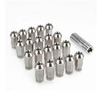 Steel Wheel Bolts Compatible With Mazda 20PCS Stainless Steel Lug Nuts M12x1.25 M12x1.5 M14x1.5 M14x2 1/2-20 Wheel Nuts Bolts Replacement Parts(M12x1.5)