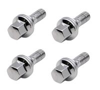 Steel Wheel Bolts Compatible With Peugeot 1007 206 207 307 308 406 407 607 OE:540567,5405.67,9406.84,940684,9644576680 4PCS M12x1.25 Car Wheel Bolts Nuts Studs