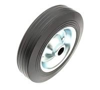 Steel Wheel & Solid Rubber Tyre 200x55 8 Inch Fits Maypole Caravan Jockey Wheel