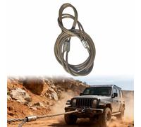 Steel Winch Cable, Alloy Chain Sling for Lifting, Heavy Duty Offroad Recovery Kit, Kinetic Tow Ropes for Trucks, Pickup, Tractor, SUV, RV, Cargo Lifting, Port Handling(45 tons)