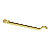 STEEL WINDOW FITTINGS B375 Classic Curved Peg Stay - 200mm Antique Brass