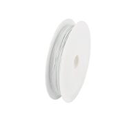 Steel Wire 1 Roll 0.3/0.38/0.45mm Gold Black White Resistant Strong Line Stainless Steel Wire Tail Beading For Jewelry Making(White,0.45mm Length 50m)