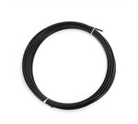 Steel Wire 50/100M GREEN/RED/Black/Plastic Coated Stainless Steel 304 Wire Rope Cable 1MM-6MM Diameter After Coating(Black,100M,1.5mm after coating)