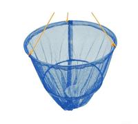 Steel Wire and Nylon Crab Drop Net with Net Bait Bag and Rope Line Handle 11m Length for Catching Crabs Lobsters and Crayfish Outdoors (blue)