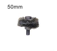 Steel Wire Brush for Boiler Pipe Cleaning Machine, 35/40/45/50/60 mm Diameter Compatible with Drain Cleaners and Spring Rod Tools, Quality Metal Bristles for Soot and Grime Removal(50mm)