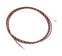 Steel Wire Cable, Stainless Steel Wire Rope Red Black Double Strand Rope Stainless Steel 5m Coated with Great Softness for Elevators & Tower Cranes