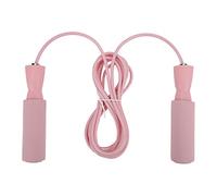 Steel Wire Jumping Rope,Adjustable Skipping Rope with Foam Handles,Ajustable Skipping Rope with Double Bearings for Men Women and Children for Fitness, Home Exercise (Pink)