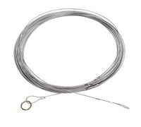 Steel Wire Measuring Rope Heavy Duty Flexible Sturdy Construction Grade Measuring Cord with Embedded Scale for Well Building and Railway Surveying (50m/164ft)