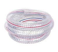 Steel Wire PVC Pipe, PVC Steel Wire Helix Reinforced Hose 2.5MM Wall Thickness 9.8FT Length 20MM-22MM ID(Inner Diameter 22mm)