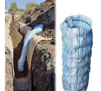 Steel Wire Reinforced Drain Pipe, Soft Infiltration Perforated Drainage Pipes Tubular Underground Drainage for Outside Driveway/Sidewalk, Permeable Tube(Dia 5cm(2in),L 25ft/7.6m)