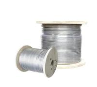 Steel Wire Rope 100 Meter 304 Stainless Steel 0.5/0.6/0.8/1/1.2/1.5/2mm PVC Coated Flexible Wire Rope soft Cable Transparent Clothesline for Picture Hanging(0.5mm 1x7)