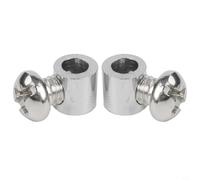 Steel Wire Rope Clips - 20-Piece Heavy-Duty Cable Clamp Set for Secure Lifting, Rigging & Hoisting Applications, Electroplated Rust-Resistant Carbon Steel, Fits 6mm and 9mm Cables(F cross screw)