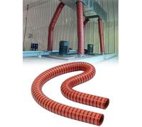 Steel Wire Silicone Fiberglass Flexible Duct
