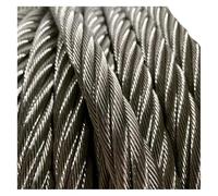 steel wire, Stainless Steel Cable Wire Rope 7x7 Strands 0.3cm Silver Multiple Sizes(20M/65.6Ft)