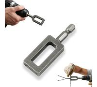 Steel Wire Twisting Tool for Drill, Carbon Steel Drill Driven Wire Twister, Fast Tightening Auto Trimming for 2.5-6mm Wires, Fence Ranch Construction Use, Home Repair (NO.11)