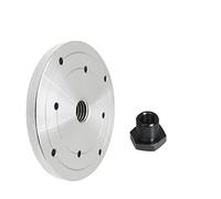 Steel Wood Lathe Chuck Face Plate, M33 X 3.5mm / 1" X 8TPI / M18 X 2.5mm Thread Flange Faceplate, Woodworking Turning Tools (Color : 150mm M18X2.5)