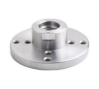 Steel Wood Lathe Faceplate 1-8TPI Threaded Chuck Flange Turning Machine Mounting Plate for Woodturning Projects, Lasting Lathe Accessory for Workshop Use and(4inch)