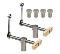 Steel Woodworking Benching Dog Clamp 19mm/20mm Adjustable Workbench Fixture Fast Hold-Down Tool Adjustable Workbench Stop