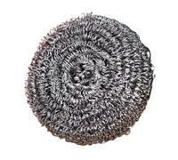 Steel Wool Scrub - Replaceable Steel Wool Pad | Metal Sponge Scrubber | Reusable Dish Exfoliating Brush | Non-Scratch Multi-Purpose Home Cleaning Agent for Dishwasher, Oven Cooker