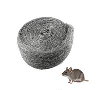 Steel Wool Wire Wool Roll,3 Metre Grey Coarse Metal Filler for Rat Mouse Rodent Pest Deterrent Control,Gap Hole Plug Blocker Mesh for Indoor Outdoor Garden Wall,Heavy Duty Mice Proof Steel Wool Pad
