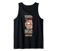 STEEL WORKER Definition | Proud Union Worker American Flag Tank Top