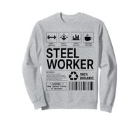 Steel Worker Handling Information Sweatshirt