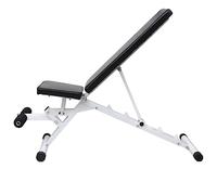 Steel Workout Bench with Adjustable Backrest, Barbell and Dumbbell Set 60.5 kg for Home Gym, Padded Cushion Weight Bench with Weight Plates