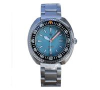 STEELDIVE NH35 Automatic Dive Men Watches, Turquoise Blue Dial, Stainless Steel Band, 1000m Water Resistant Watch, V 1, Diver