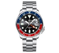 STEELDIVE SD1994L Sapphire Bezel NH34 GMT Men Watches 200M Waterproof Luminous Automatic Chronograph Dive Watch, color 1, Classic