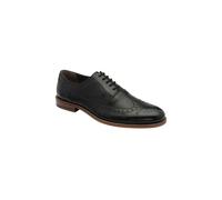 'Steele' Leather Lace-Up Brogue Frank Wright Black 8