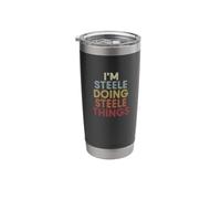 Steele Name Steele Personalized Name First Given Stainless Steel Insulated Tumbler
