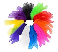 SteelFever 20 x Creative Dance Woman/Band Scarves Soft, Large Juggling Scarfs (70 x 70cm)