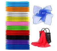 SteelFever 30pcs Creative Dance Woman/Band Scarves Soft, Large Juggling Scarfs (70 x 70cm)