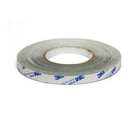 Steelflex Gloss White & Premium Self Adhesive Steel Tape For Creating A Surface Magnets Will Stick To - 12.5mm Wide - 30M Length