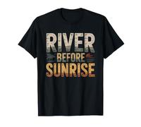 Steelhead Angler Who Trades Sleep River Time Fishing T-Shirt