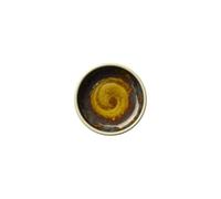 Steelite Aurora Vesuvius Amber Round Stacking Deep Plate 3inch / 7.5cm, Pack of 12