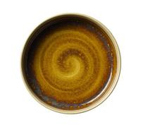 Steelite Aurora Vesuvius Amber Round Stacking Deep Plate 8inch / 20.25cm, Pack of 12