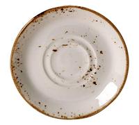 Steelite Craft Double Well Saucer White 6.5" / 16.5cm, Single