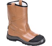 Portwest Steelite Pro Fur Lined Safety Rigger Boots Tan Size 8