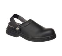 Portwest Steelite Nubuck Sb Hro Boot, Size: 38, Color: Black, FW31BKR38