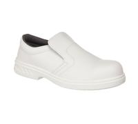 Portwest FW81 Water Resistant Steelite Slip On Safety Shoe S2 White, 49