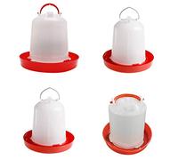 Steellwingsf 1Pc Chicken Feeder Drinker Poultry Chick Hen Quail Bantam Food Water Kettle size 2.5l