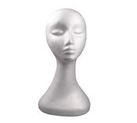 Steellwingsf Pro Female Plastic Abstract Mannequin Head Manikin Head Model Wig Hair Shop Display Stand