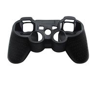 Steellwingsf Silicone Protective Skin Cover Wrap Case for Playstation 3 PS3 Controller Gamepad (Black)