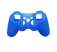 Steellwingsf Silicone Protective Skin Cover Wrap Case for Playstation 3 PS3 Controller Gamepad (Blue)