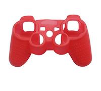 Steellwingsf Silicone Protective Skin Cover Wrap Case for Playstation 3 PS3 Controller Gamepad (Red)