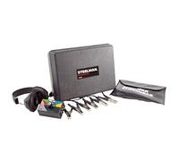 STEELMAN ChassisEAR Electronic Squeak and Rattle Finder Auto Diagnostics Tool, 6 Microphone Clamps with Leads, Over-Ear Headphones