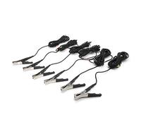 Steelman Replacement Clamp Microphones for ChassisEAR Electronic Squeak and Rattle Finder Auto Diagnostics Tool, 6-Pack, 16-Foot Cables, Color-Coded Leads