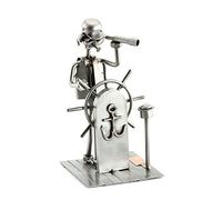 Steelman24 I Nuts and bolts sculpture Captain I Handmade ornaments I Made in Germany I I Metal figurine