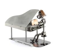 Steelman24 I Nuts and bolts sculpture Grand Piano With Personal Engraving I Handmade ornaments I I Metal figurine